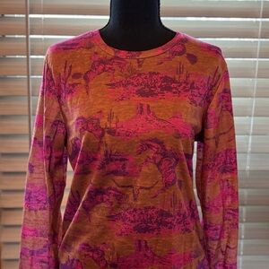 Two 2 Fly Floral Top in Pink and Brown